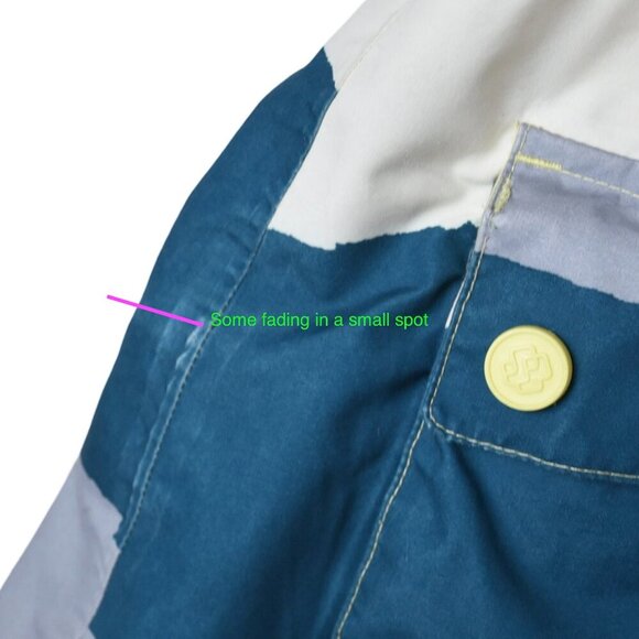 Special Blend Women’s Jacket Ski Snowboard Size XL Yellow Teal - Picture 11 of 12